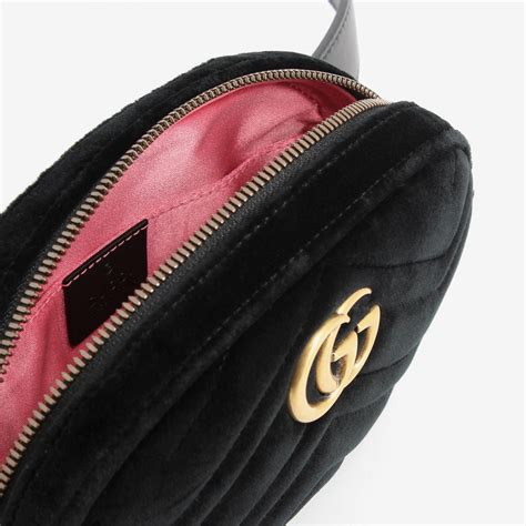 gucci belt bag velvet|gucci marmont sling bag.